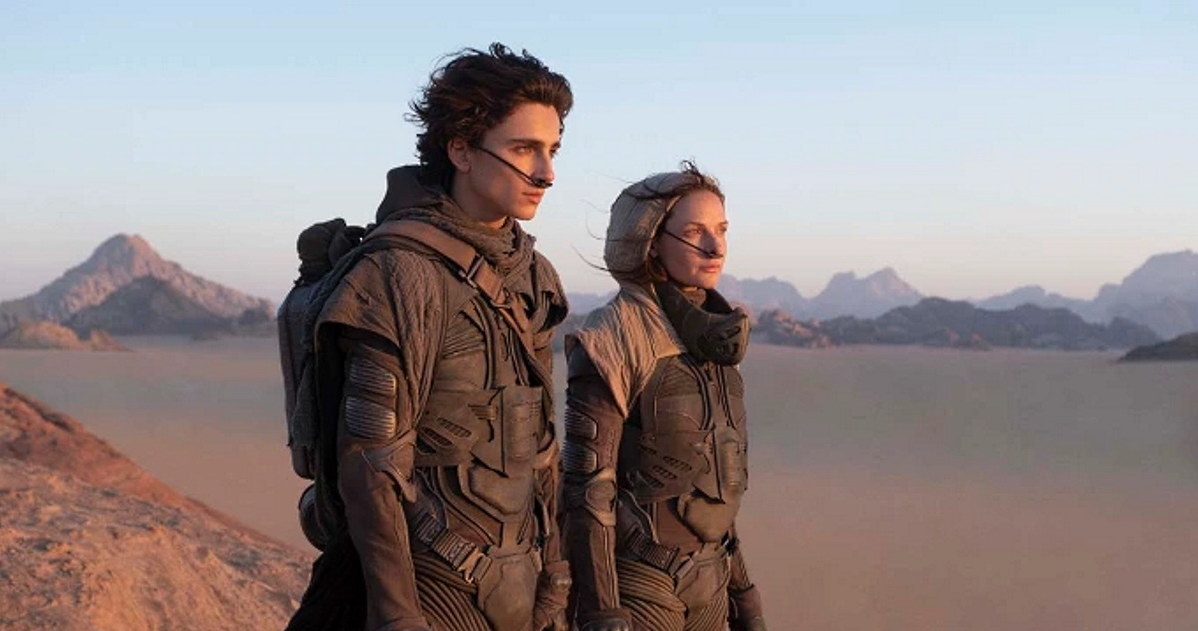 Timothee Chalamet (Paul) and Rebecca Ferguson (Lady Jessica) - the two most important performances in the film Dune.  Photo  Distributor's materials/press materials